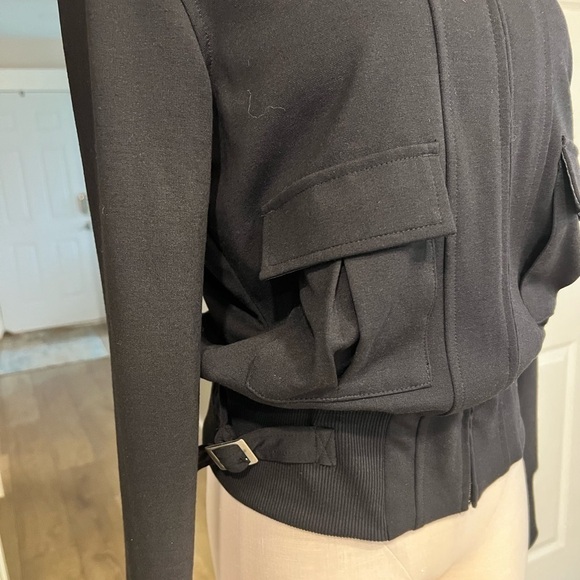 Apostrophe Black Utility Short Stile Zip Up Jacket - Picture 2 of 12